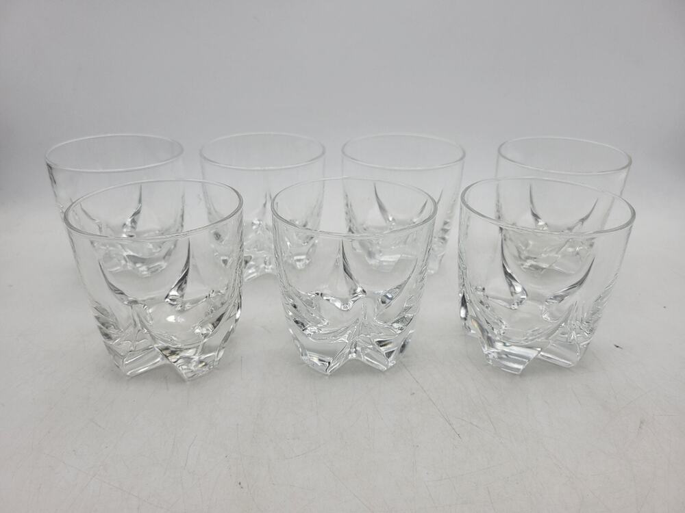 Qty (7) Luminarc Lisbonne Vintage Old Fashioned/ Whiskey glasses 30 cl